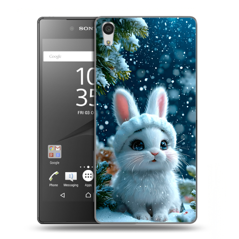 Силиконовый чехол на Sony Xperia Z5 Premium с принтом Новый год Силиконовый чехол на Sony Xperia Z5 Premium с принтом Новый год