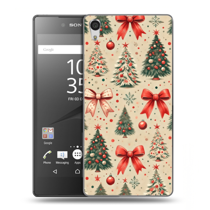 Силиконовый чехол на Sony Xperia Z5 Premium с принтом Новый год Силиконовый чехол на Sony Xperia Z5 Premium с принтом Новый год