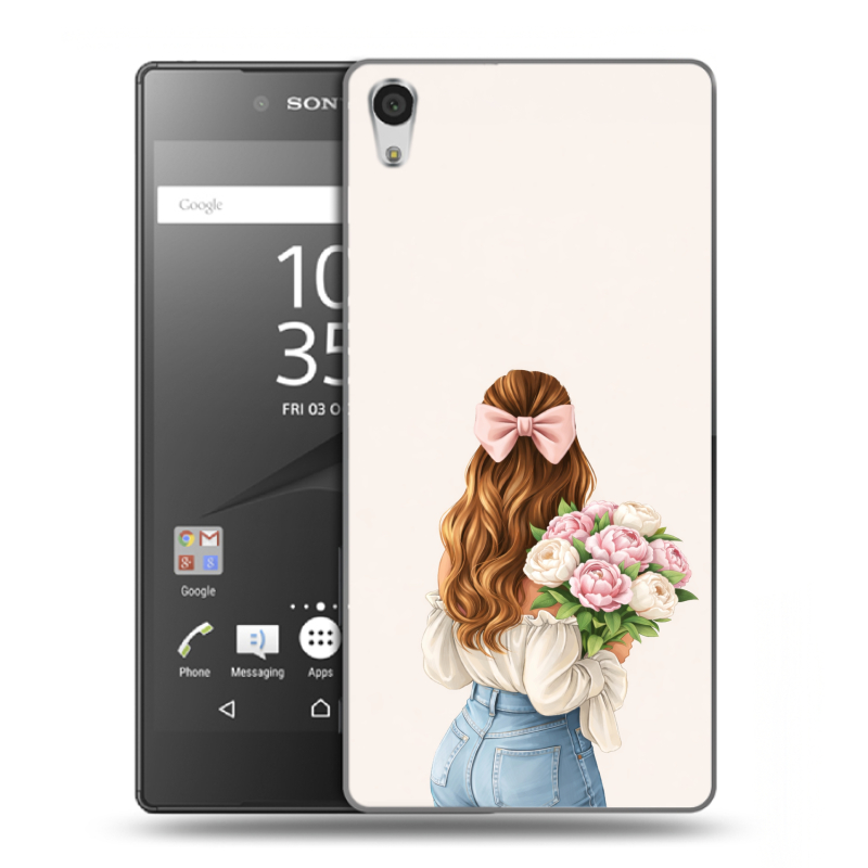 Пластиковый чехол на Sony Xperia Z5 Premium с принтом женский Пластиковый чехол на Sony Xperia Z5 Premium с принтом женский