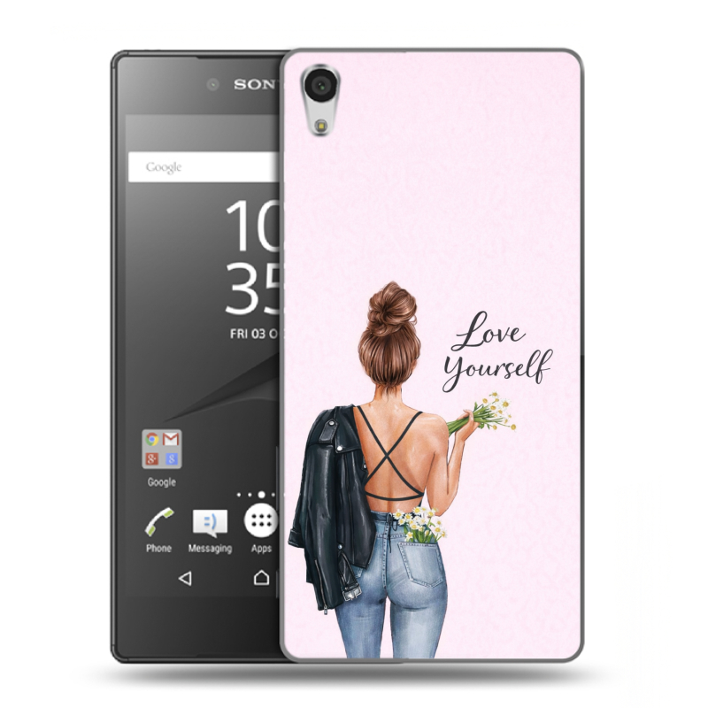 Пластиковый чехол на Sony Xperia Z5 Premium с принтом женский Пластиковый чехол на Sony Xperia Z5 Premium с принтом женский