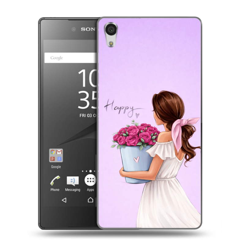 Пластиковый чехол на Sony Xperia Z5 Premium с принтом женский Пластиковый чехол на Sony Xperia Z5 Premium с принтом женский