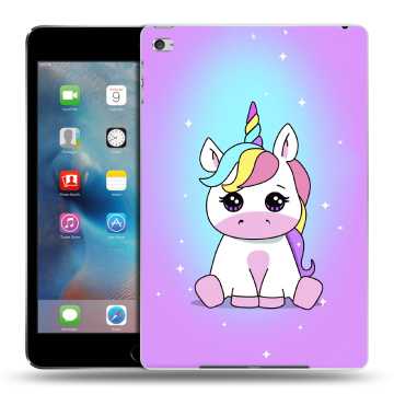 Пластиковый чехол на планшета Ipad Mini 4 с принтом Единорог