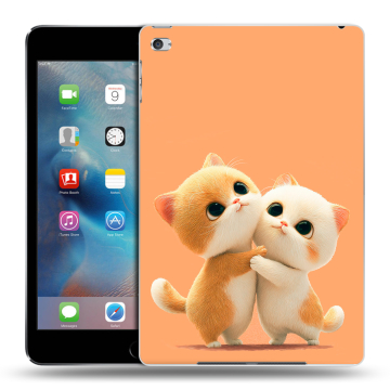 Пластиковый чехол на планшета Ipad Mini 4 с принтом Милые котики