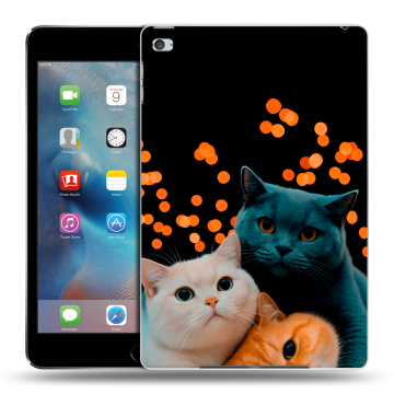 Пластиковый чехол на планшета Ipad Mini 4 с принтом Кошки