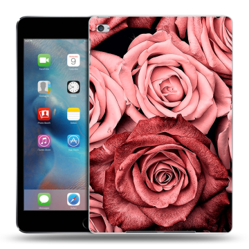 Пластиковый чехол на планшета Ipad Mini 4 с принтом Цветы розы