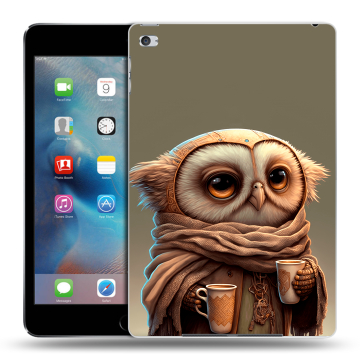 Пластиковый чехол на планшета Ipad Mini 4 с принтом Сова