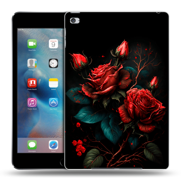 Пластиковый чехол на Ipad Mini 4 с принтом Розы красные Пластиковый чехол на Ipad Mini 4 с принтом Розы красные