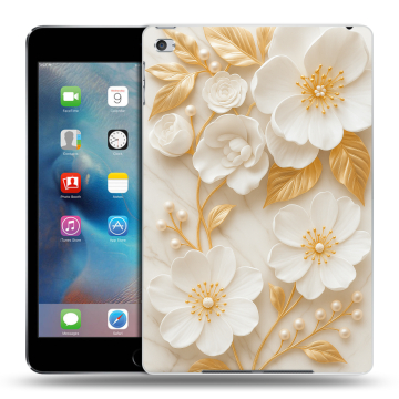 Пластиковый чехол на Ipad Mini 4 с принтом Цветы Пластиковый чехол на Ipad Mini 4 с принтом Цветы