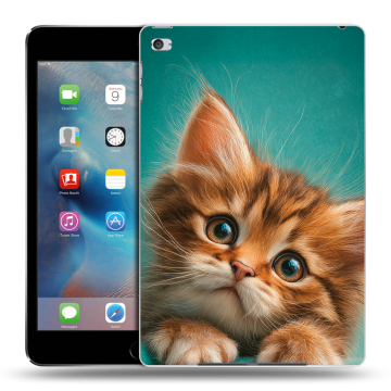 Пластиковый чехол на Ipad Mini 4 с принтом котенок Пластиковый чехол на Ipad Mini 4 с принтом котенок