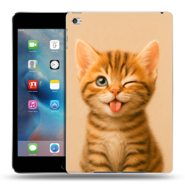 Пластиковый чехол на Ipad Mini 4 с принтом котенок Пластиковый чехол на Ipad Mini 4 с принтом котенок