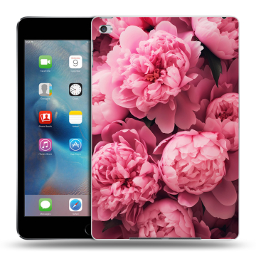 Пластиковый чехол на Ipad Mini 4 с принтом цветы пионы Пластиковый чехол на Ipad Mini 4 с принтом цветы пионы