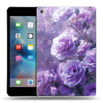 Пластиковый чехол на Ipad Mini 4 с принтом Розы цветы Пластиковый чехол на Ipad Mini 4 с принтом Розы цветы