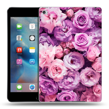 Пластиковый чехол на Ipad Mini 4 с принтом лавандовые розы