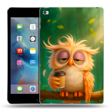 Пластиковый чехол на Ipad Mini 4 с принтом сова Пластиковый чехол на Ipad Mini 4 с принтом сова