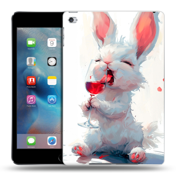 Пластиковый чехол на Ipad Mini 4 с принтом кролик зайчик Пластиковый чехол на Ipad Mini 4 с принтом кролик зайчик
