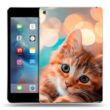 Пластиковый чехол на Ipad Mini 4 с принтом котик Пластиковый чехол на Ipad Mini 4 с принтом котик