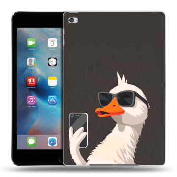 Пластиковый чехол на Ipad Mini 4 с принтом утка в очках Пластиковый чехол на Ipad Mini 4 с принтом утка в очках