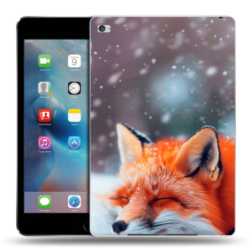 Пластиковый чехол на Ipad Mini 4 с принтом лиса Пластиковый чехол на Ipad Mini 4 с принтом лиса
