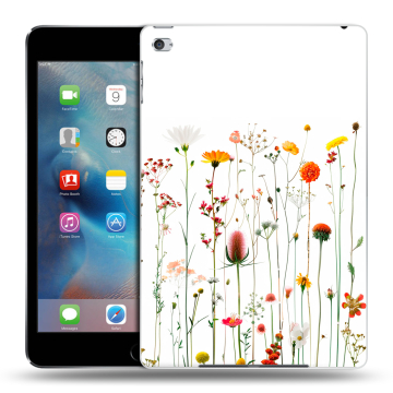 Пластиковый чехол на Ipad Mini 4 с принтом цветы Пластиковый чехол на Ipad Mini 4 с принтом цветы