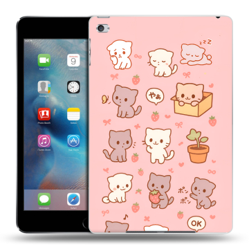Пластиковый чехол на Ipad Mini 4 с принтом Hello Kitty Хелоу Кити