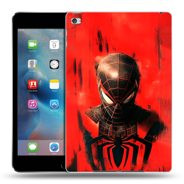 Пластиковый чехол на Ipad Mini 4 с принтом человек паук spiderman Пластиковый чехол на Ipad Mini 4 с принтом человек паук spiderman