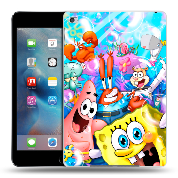 Пластиковый чехол на Ipad Mini 4 с принтом спанчбоб спанч боб Пластиковый чехол на Ipad Mini 4 с принтом спанчбоб спанч боб
