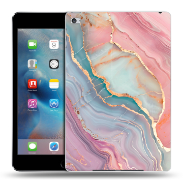 Пластиковый чехол на Ipad Mini 4 с принтом розовый мрамор Пластиковый чехол на Ipad Mini 4 с принтом розовый мрамор