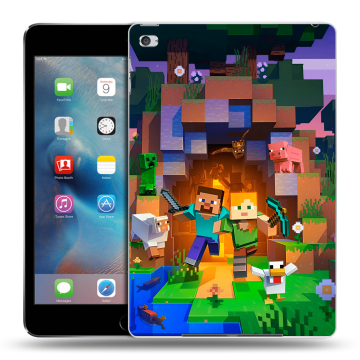 Пластиковый чехол на Ipad Mini 4 с принтом Майнкрафт Minecraft Пластиковый чехол на Ipad Mini 4 с принтом Майнкрафт Minecraft