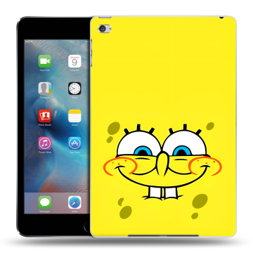 Пластиковый чехол на Ipad Mini 4 с принтом спанчбоб спанч боб