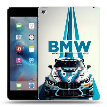 Пластиковый чехол на Ipad Mini 4 с принтом БМВ BMW Пластиковый чехол на Ipad Mini 4 с принтом БМВ BMW