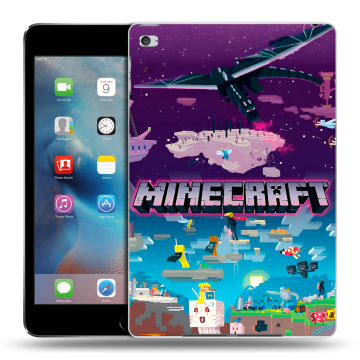 Пластиковый чехол на Ipad Mini 4 с принтом Майнкрафт Minecraft Пластиковый чехол на Ipad Mini 4 с принтом Майнкрафт Minecraft