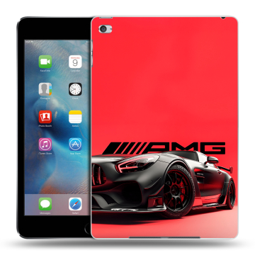 Пластиковый чехол на Ipad Mini 4 с принтом Мерседес Mercedes AMG