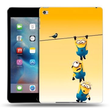 Пластиковый чехол на Ipad Mini 4 с принтом Миньоны Пластиковый чехол на Ipad Mini 4 с принтом Миньоны