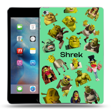 Пластиковый чехол на Ipad Mini 4 с принтом Шрек Shrek