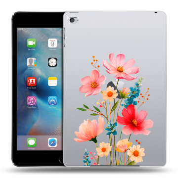 Пластиковый чехол на Ipad Mini 4 с принтом Цветы