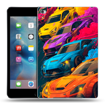 Пластиковый чехол на Ipad Mini 4 с принтом Тачки