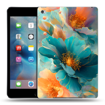 Пластиковый чехол на Ipad Mini 4 с принтом Цветы