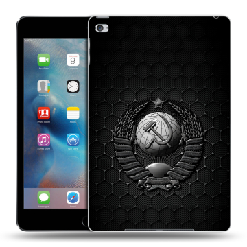 Пластиковый чехол на Ipad Mini 4 с принтом Герб Флаг СССР