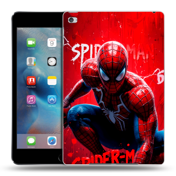Пластиковый чехол на Ipad Mini 4 с принтом Spiderman Человек паук Пластиковый чехол на Ipad Mini 4 с принтом Spiderman Человек паук