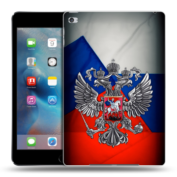 Пластиковый чехол на Ipad Mini 4 с принтом Флаг России Пластиковый чехол на Ipad Mini 4 с принтом Флаг России