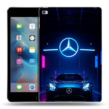 Пластиковый чехол на Ipad Mini 4 с принтом Mercedes Мерседес Пластиковый чехол на Ipad Mini 4 с принтом Mercedes Мерседес