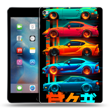 Пластиковый чехол на Ipad Mini 4 с принтом машины тачки
