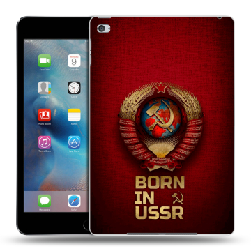 Пластиковый чехол на Ipad Mini 4 с принтом Флаг Герб СССР