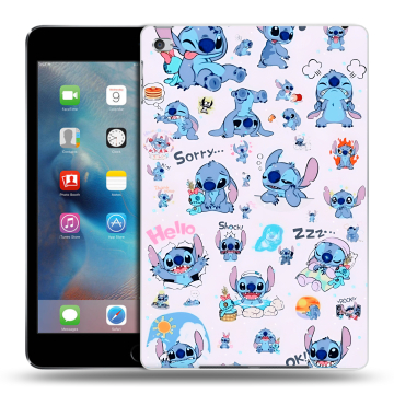 Пластиковый чехол на Ipad Mini 4 с принтом Лило и Стич