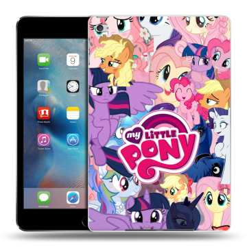 Пластиковый чехол на Ipad Mini 4 с принтом My little pony Дружба чудо