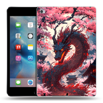 Пластиковый чехол на Ipad Mini 4 с принтом Дракон Японский Пластиковый чехол на Ipad Mini 4 с принтом Дракон Японский