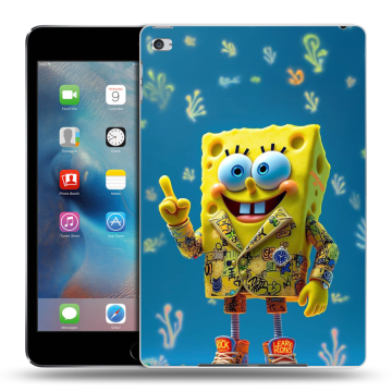 Пластиковый чехол на Ipad Mini 4 с принтом Спанч боб Спанчбоб Пластиковый чехол на Ipad Mini 4 с принтом Спанч боб Спанчбоб