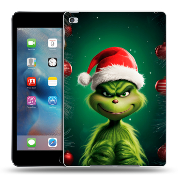 Пластиковый чехол на Ipad Mini 4 с принтом Гринч Новый год Рождество