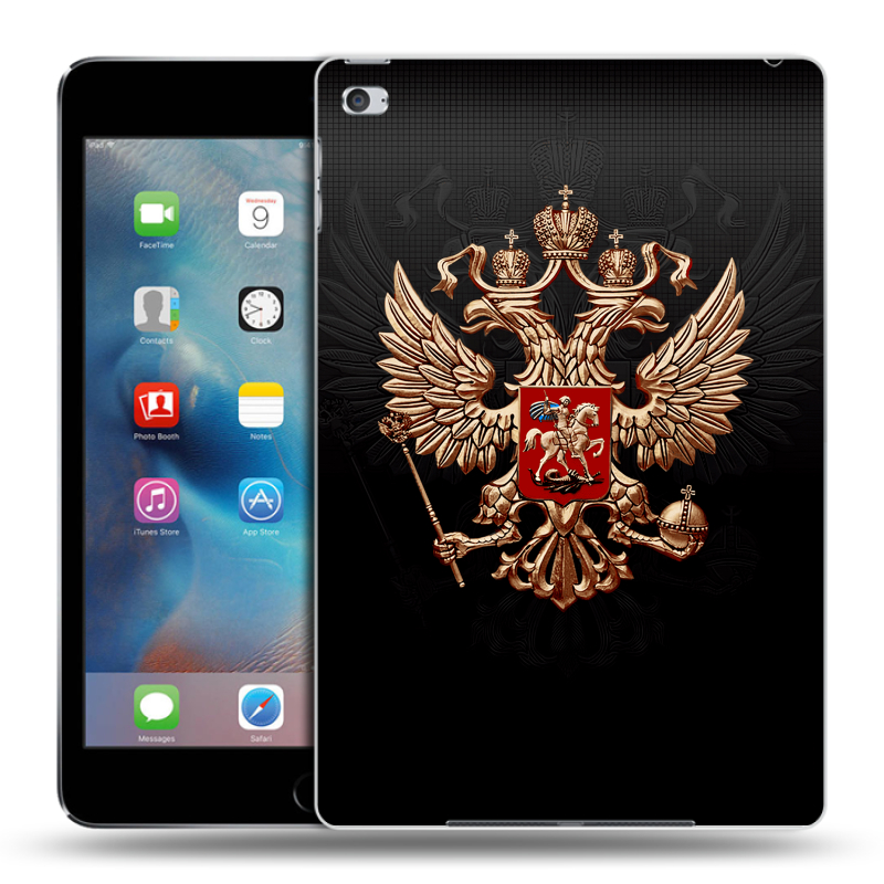 Пластиковый чехол на Ipad Mini 4 с принтом Герб России Пластиковый чехол на Ipad Mini 4 с принтом Герб России