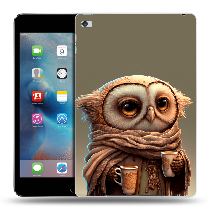 Пластиковый чехол на Ipad Mini 4 с принтом Сова Пластиковый чехол на Ipad Mini 4 с принтом Сова